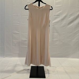 Calvin Klein blush dress. Perfect for a holiday party